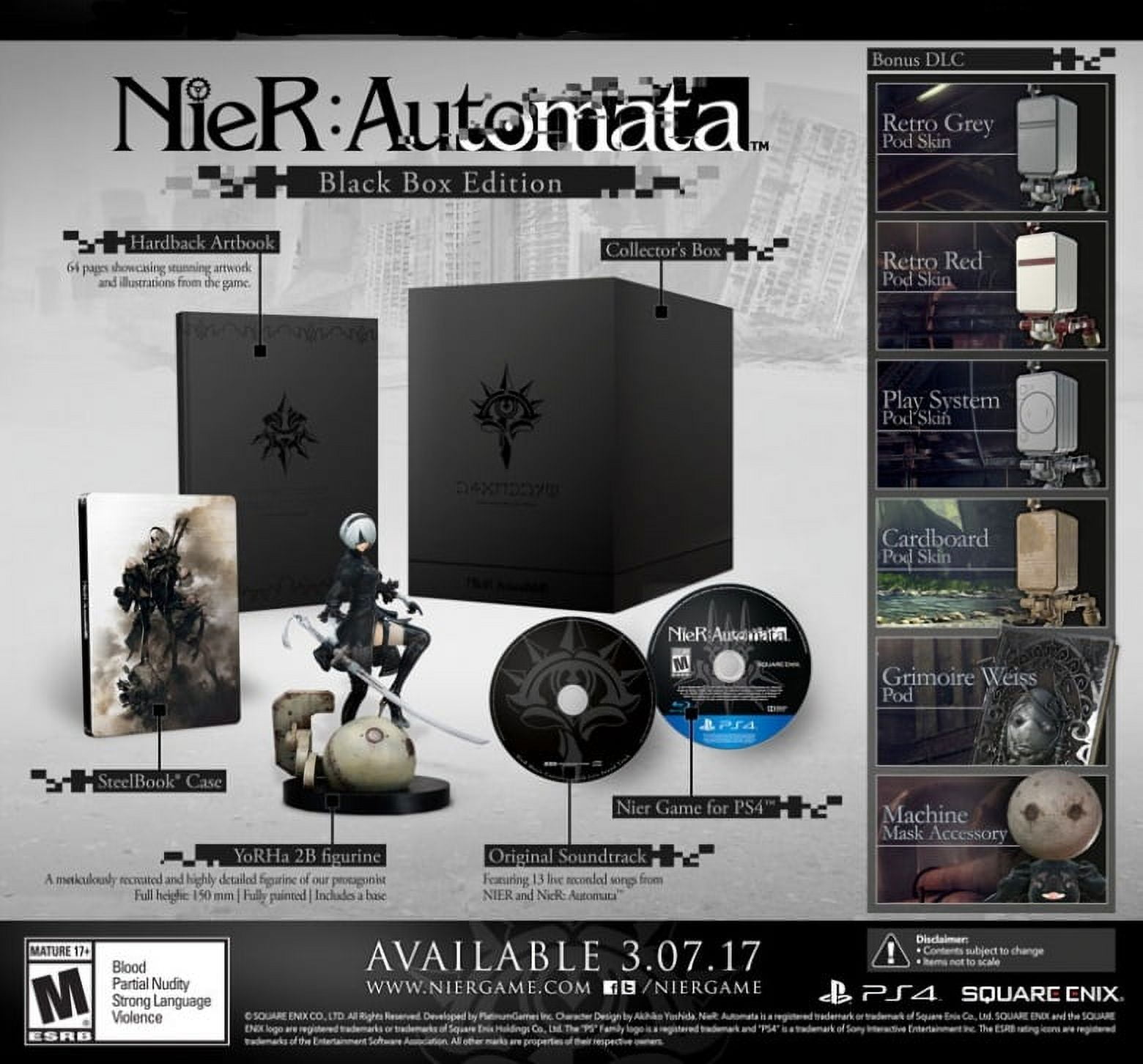 ゲームキャラクター NieR: Automata Black Box Edition Compre Nier: Automata Black Box Collectors Edition [PS4]