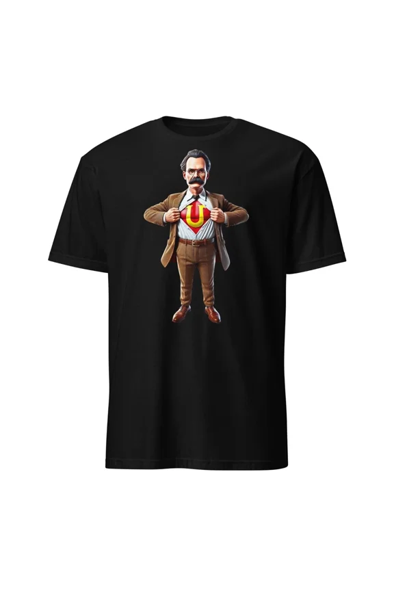 Nietzsche Philosophy Ubermensch Graphic Design Unique Idea Thought Unisex T-Shirt, up to Size 5XL