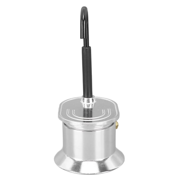 Nieyigj 1 Cup 50ML Single Tube Moka Pot Aluminum Alloy Stovetop Italian Coffee Maker for Home Outdoor Travel (6.7 inches / 17 cm)