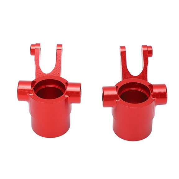 Nieyigj 1 Pair RC Car Front Steering Cup Aluminum Alloy 10 inches / 25.4 cm Upgrade Part for REDCAT 1:6 Shredder Model Car Red