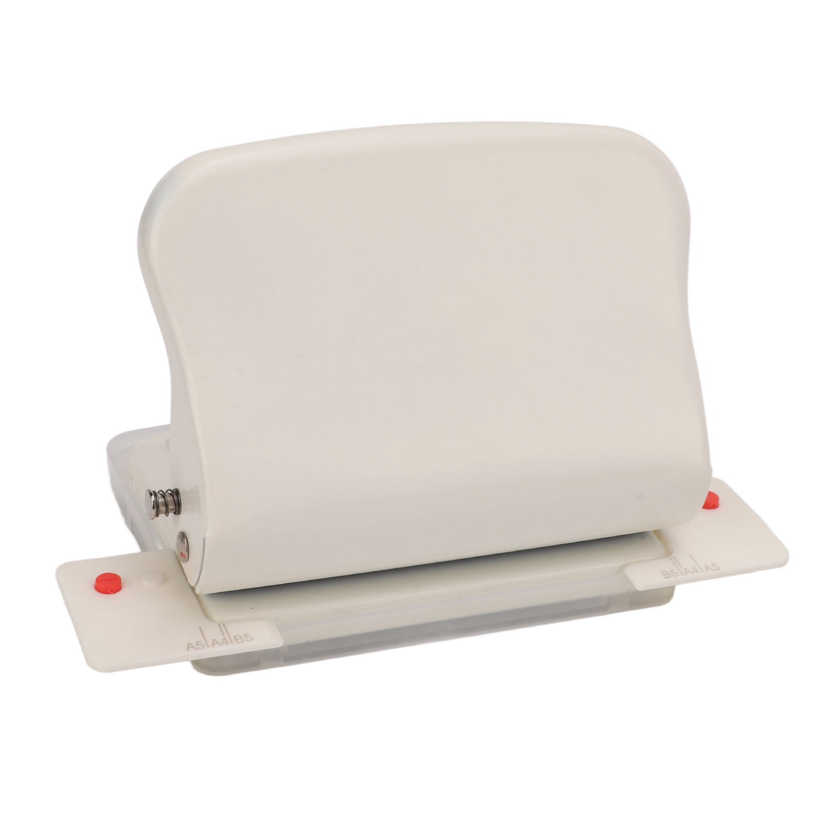 Nieyigj 10-Hole Metal Handheld Paper Punch for Bookbinding, 10-Sheet Capacity, White