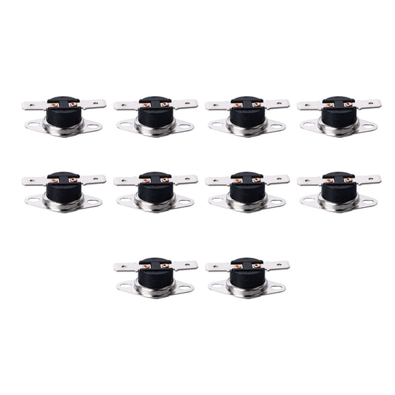 Nieyigj 10 Pack KSD301 Normally Closed Thermal Control Switch 135 Degrees Celsius 250V 10A Thermostat Temperature Sensor Switch Overheat Protection Module for Electrical Heating Appliances