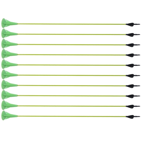 Nieyigj (10 Pcs/Set) Rubber Sucker Arrowheads Safe Childrens Toy Practice Archery Arrowhead For Outdoor Entertainment Target Games Green 28.0 Inches / 71.1 cm Replacement Suction Cup Tips