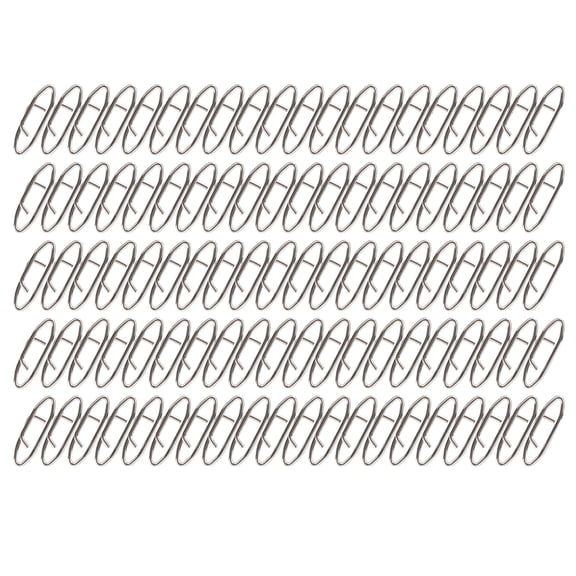 Nieyigj 100Pcs Fishing Tackle Power Clips Stainless Steel Fast Change Speed Clips Connector S Size (0.39 inches / 1 cm)