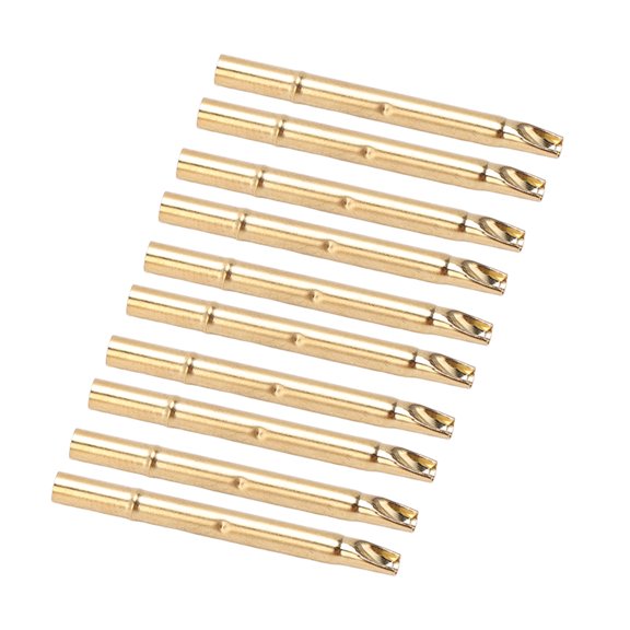 Nieyigj 100Pcs Metal Spring Test Probe Sleeve 2.75mm Drilling Size Accurate Copper Needle Guard For Electronic Parameter Component Testing 1.18in Tools[cite: 1]