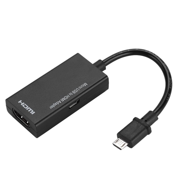 Nieyigj 1080P Micro USB to HDMI Adapter 8-channel Stereo Sound 5pin HDMI Video Adapter for Android Phones, Tablets, and HD TVs - High Resolution Audio-Visual Converter Cable Connector