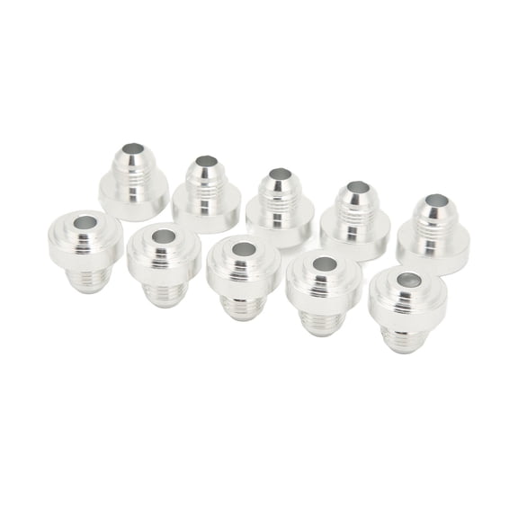 Nieyigj 10Pcs AN6 Weld On Bung Fitting 1/2 inches / 1.27 cm Male Thread Aluminum Alloy Weldable Fuel Oil Hose Adapter Universal Automotive Specialty Replacement Part