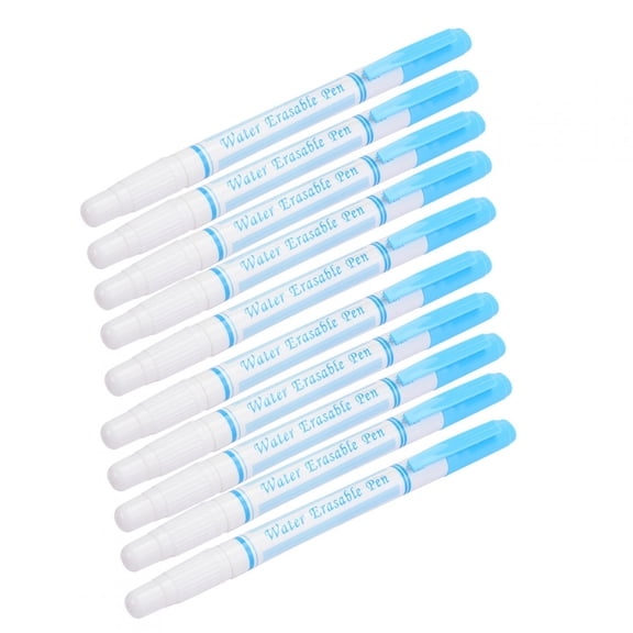 Nieyigj 10pcs Double Head Water Erasable Pen Fabric Marker for Tailoring and Cross Stitch Blue (6 inches / 15.2 cm) [cite: 6, 7]