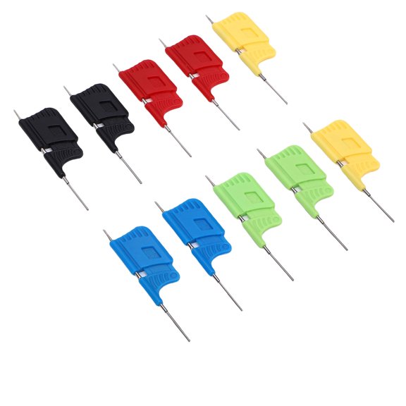 Nieyigj 10pcs Micro IC Clamp 0.13mm Pin Wire Chip Pin Clamp for SOIC TSSOP TSOP SSOP MSOP PLCC QFP TQFP LQFP SMD Logic Test Clip Adapter Essential Repair Tool Kit