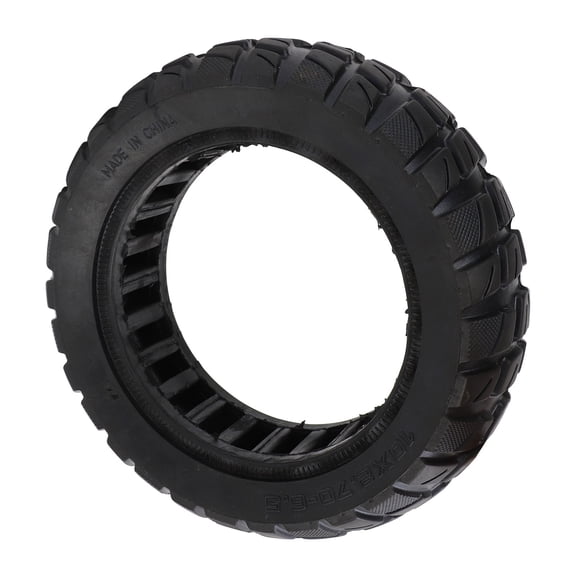 Nieyigj 10x2.70-6.5 Solid Tire for Electric Scooter, Rubber Shock Absorbing Anti-Puncture Abrasion Resistance Tubeless Replacement (10 inches / 25.4 cm)