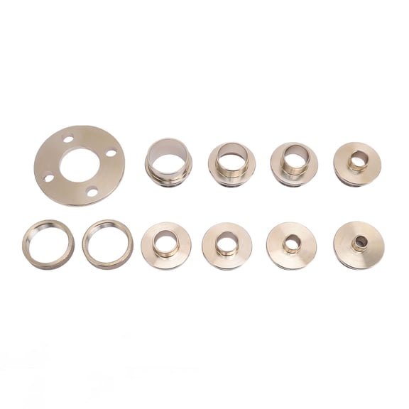 Nieyigj 11Pcs Router Template Guide Set Kit Brass Bushing with Carrying Case for Woodworking Repair (10.63 inches / 27.00 cm)