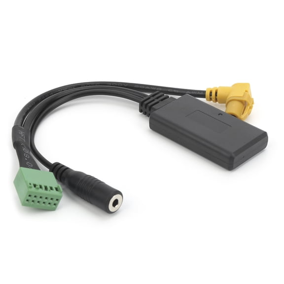 Nieyigj 12Pin Car Bluetooth AUX Adapter Multimedia Audio Cable Microphone Handsfree Fit for MMI 3G Q5 A4L A6L Q7 A5 S5