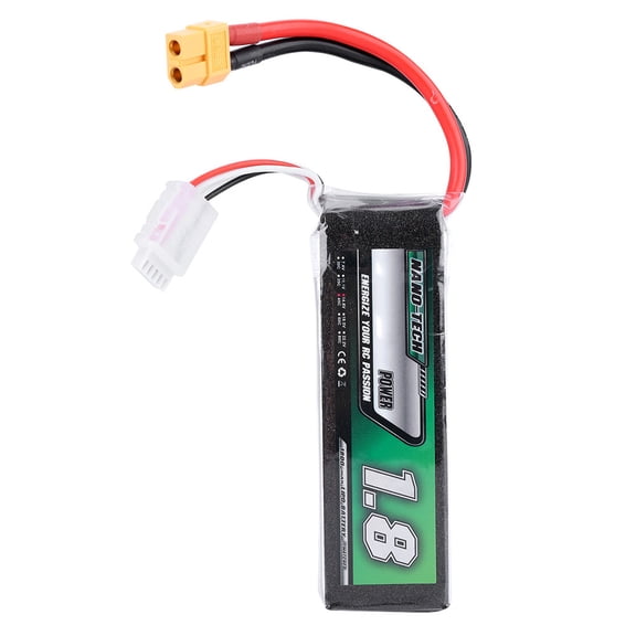 Nieyigj 14.8V 45C Rechargeable 1800mAh LiPo Battery with XT60 Plug for RC Car, Airplane, and Boat Models, High Performance Lithium Polymer Racing Battery Pack Replacement, 8.25 oz / 234g