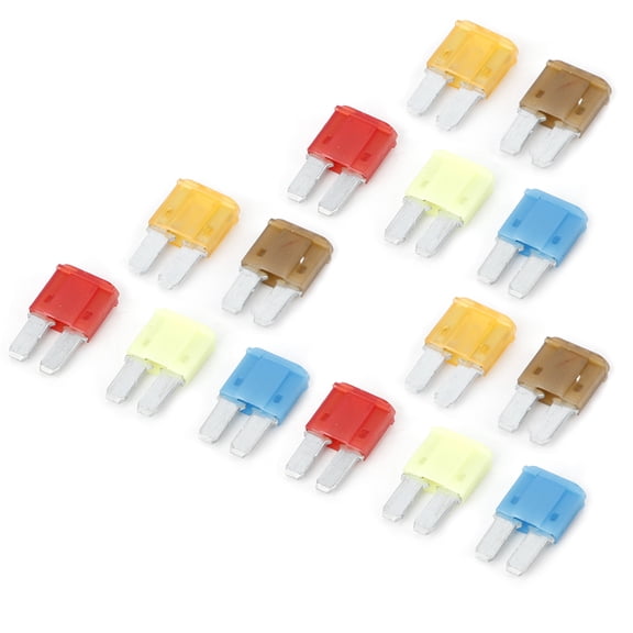 Nieyigj 15pcs Car Circuit Micro2 Blade Fuse Assorted Kit 5A 7.5A 10A 15A 20A Automotive Electrical Replacement Parts