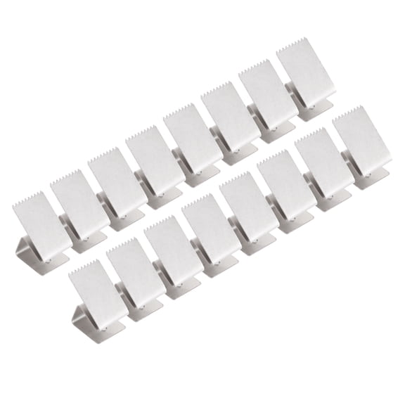 Nieyigj 16 Pieces Heavy Duty Hurricane Window Clips for 1/2 Inch Plywood, Stainless Steel Reusable Board Up Shutter Hardware Security Window Guard, Silver