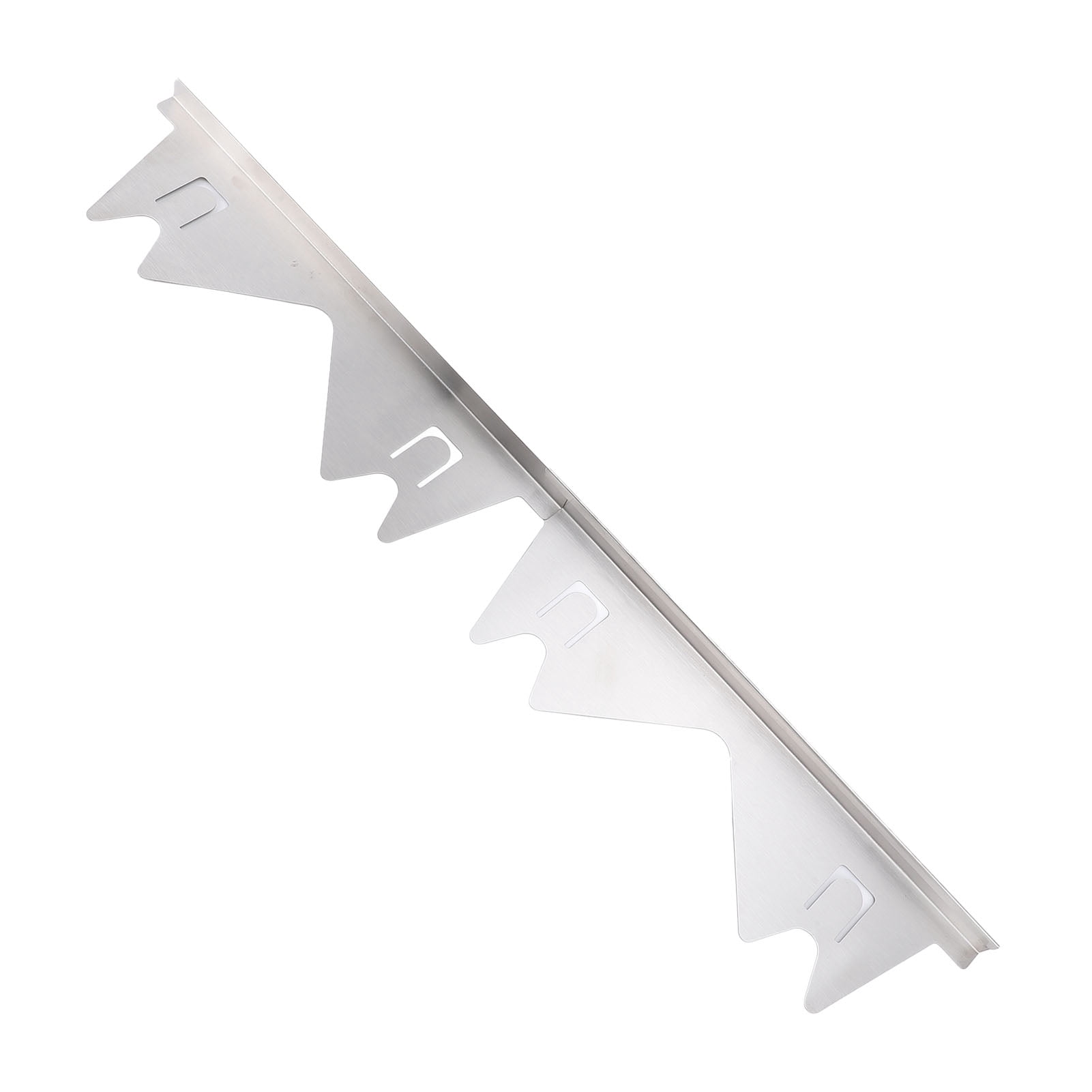 Nieyigj 2 Pairs Stainless Steel Stove Gap Fillers 13.78-27.56in / 35-70cm Adjustable Easy Clean Kitchen Counter Gap Covers Silver