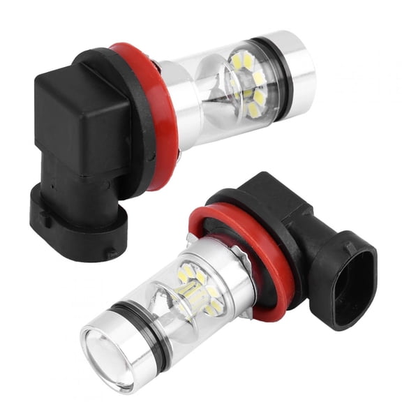 Nieyigj 2 Pcs Car 100W Super Bright Conversion LED Headlight Fog Light Bulb H8 H11 White Light 1800LM 360 Degree Beam Angle Aviation Aluminum Plug and Play Automotive Replacement Lamps