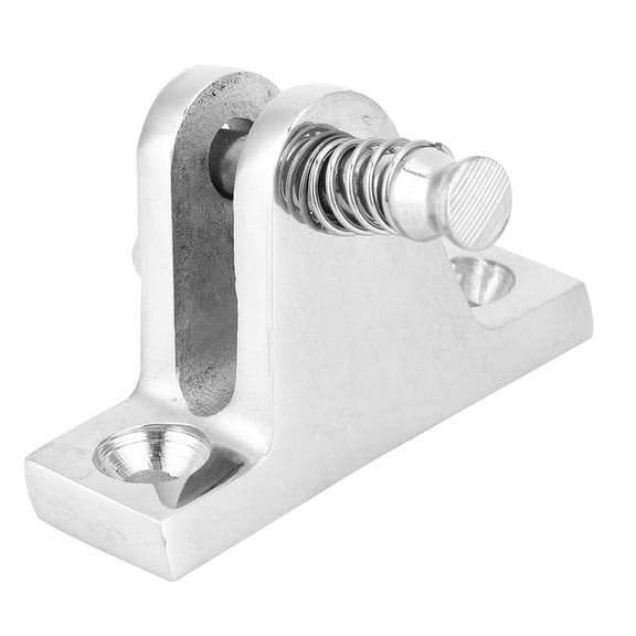 Nieyigj 2 Pieces 55x18mm Stainless Steel 316 Boat Deck Hinge Mount Fitting Marine Hardware Parts for Yacht Sailing Speedboat Accessories (2.2x0.7 inches / 55x18 mm) Silver Rust Resistant Durability