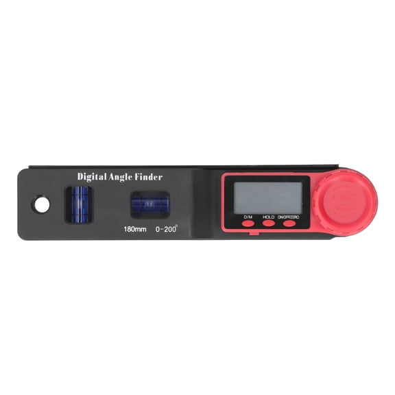 Nieyigj 2 in 1 Mini Digital Angle Finder Ruler Protractor with LCD Display and Blue Bubble Level for Woodworking DIY 7.87 inches / 20 cm