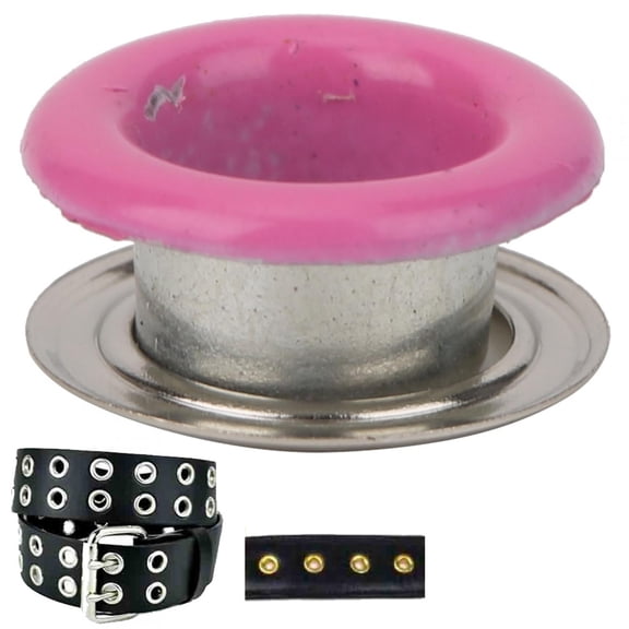 Nieyigj 200 Sets Metal Eyelets and Grommets for Leather Craft Scrapbooking Card Eyelets, Mixing Colored Washers Included, Craft Rivets Tools Kits, 0.20-0.24 inches / 5-6mm