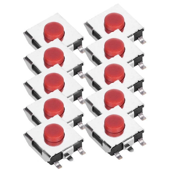Nieyigj 200Pcs Tactile Push Button Switch, Micro Tactile Switch 6x6x3.1mm (0.2x0.2x0.1 inches), Brass Mini Switch for Car Remote Key, LCD Keyboard, Electronic Products, High Precision Mechanism