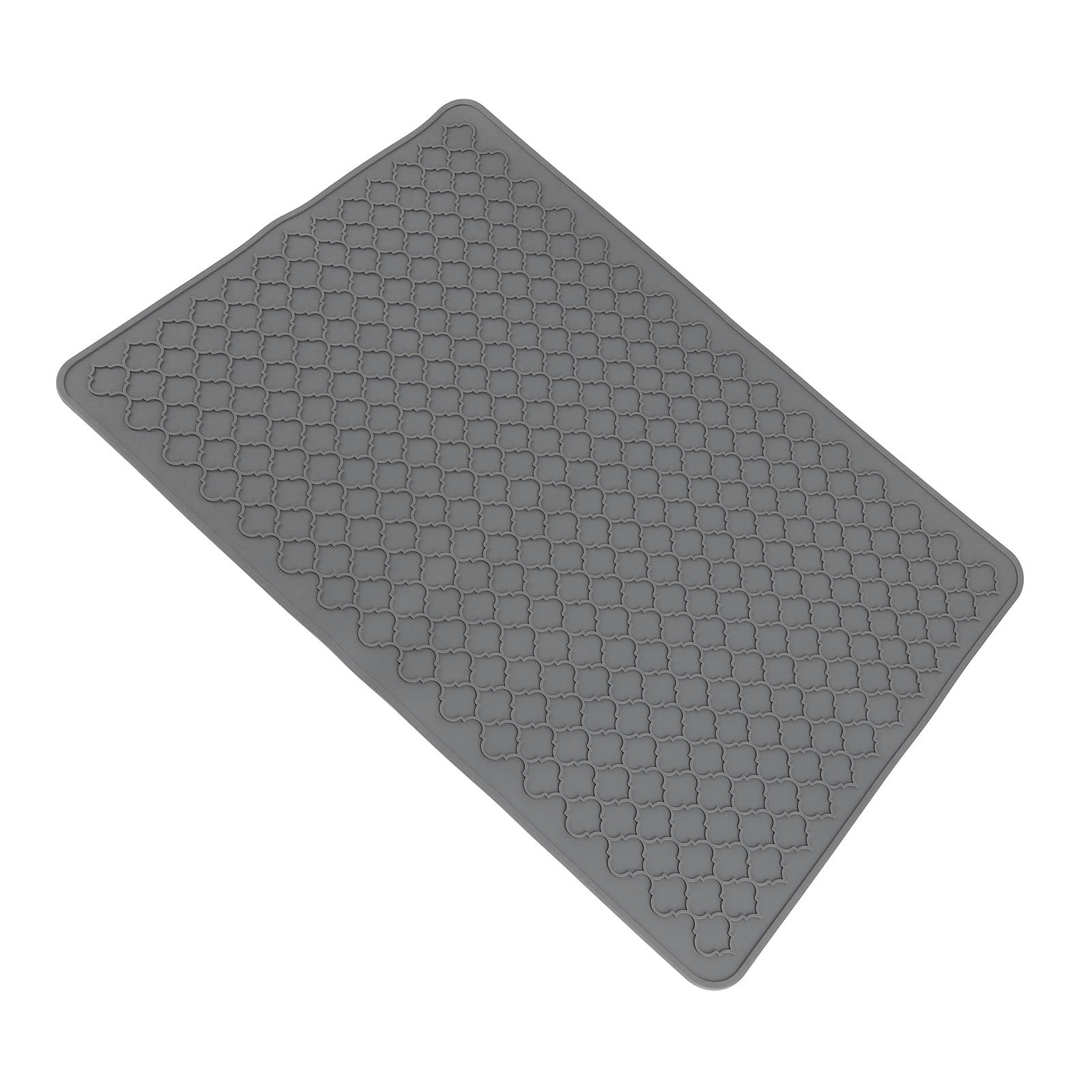 Nieyigj 27.8x19.9in / 70.5x50.5cm Silicone Stove Top Cover for Electric Range, Heat Resistant Dish Drying Mat for Kitchen Counter, Gray Cooktop Protector