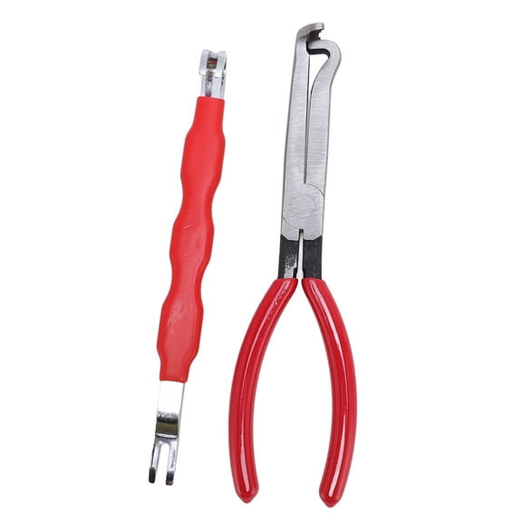 Nieyigj 2PCS High Carbon Steel Wire Connector Removal Tools, Electrical Terminal Disconnect Separator Pliers, Automotive Fuel Line Plug Repair Hand Tool Set, 7.1 Inches / 18 cm, Black