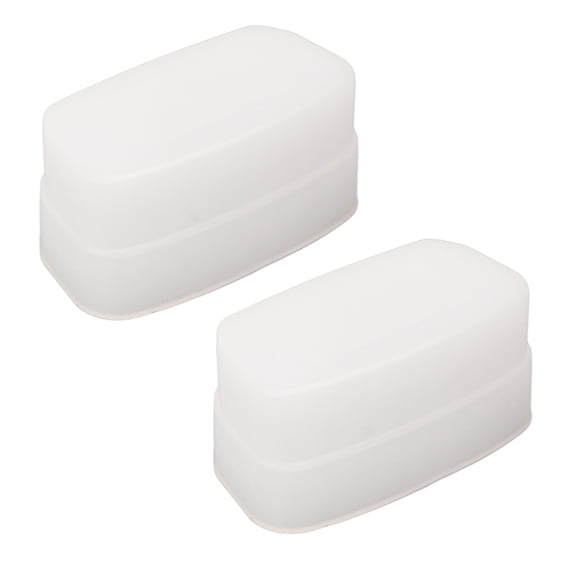 Nieyigj 2Pcs Bounce Dome Diffuser White Digital Camera Flash Diffuser for Canon 320EX Flash Speedlight Photography Softbox Accessory Lightweight & Portable (5.9 inches / 15 cm)