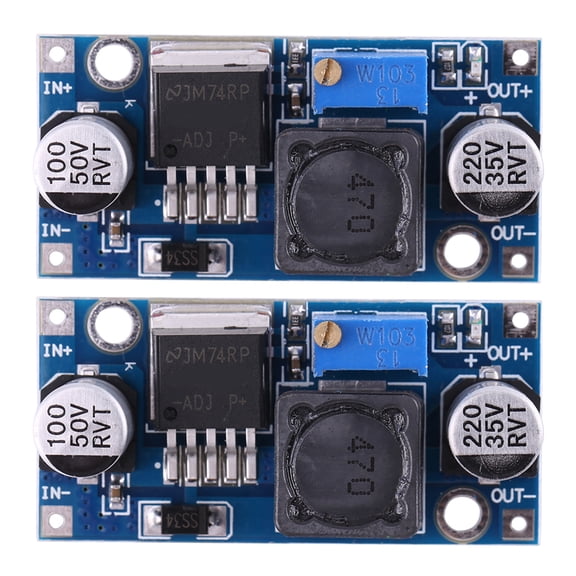 Nieyigj 2Pcs DC-to-DC Step Down Buck Converter Power Supply Module Adjustable Voltage 3.2V-35V to 1.25V-35V 3A Max Output High Efficiency Regulator Board[cite: 1]