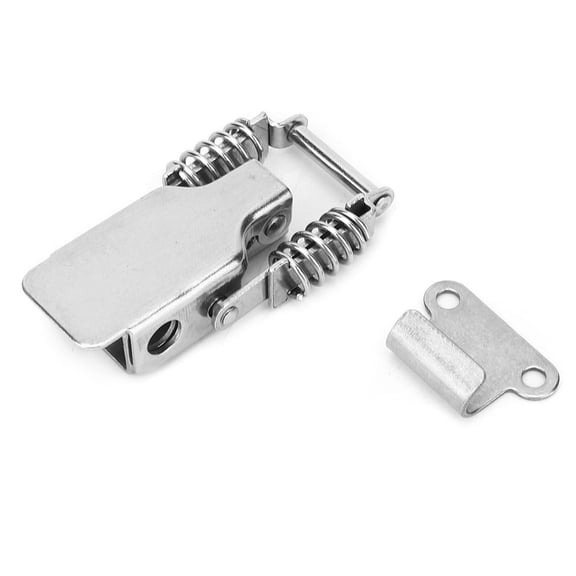 Nieyigj 2Pcs Spring Latch Catch Lock Stainless Steel 201 Hasp Buckle Fastener Hardware Fitting, 10 inches / 25.4 cm[cite: 1]