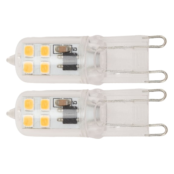 Nieyigj 2pcs LED Corn Light Bulb Professional 8LEDs 200lm G9 Base, 2W Equivalent to 20W, AC220V Bright White Energy Saving Lamps for Kitchen Living Room Bedroom, 2-Pack
