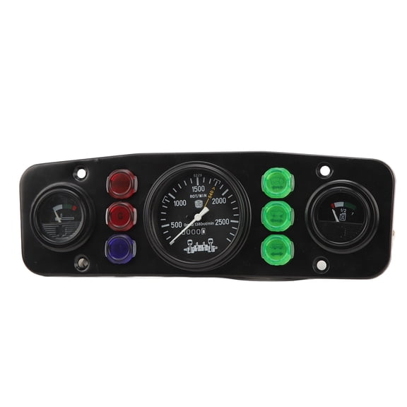 Nieyigj 3 in 1 Auto Gauge Meter Water Temperature Tachometer Oil Level Instrument Panel for Tractor Vehicle 12V Universal Replacement