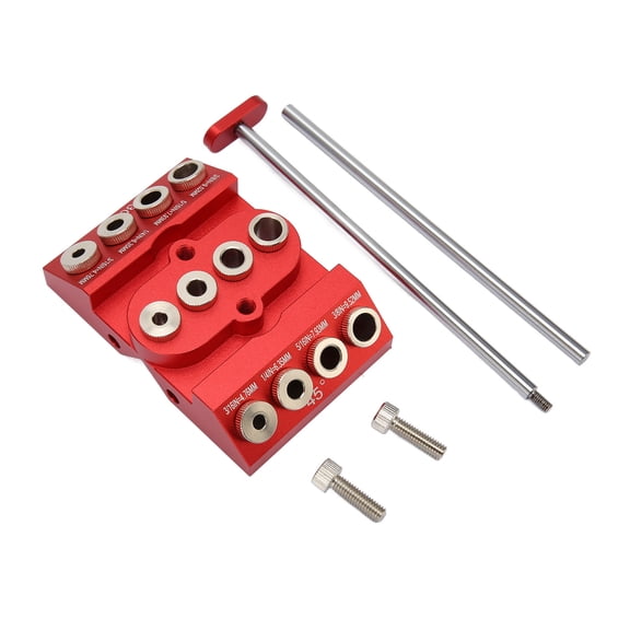Nieyigj 30 45 90 Angled Drill Guide Extended Positioning Multi Angle Woodworking Drill Jig Template Block