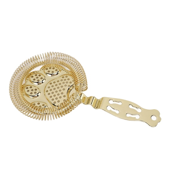 Nieyigj 304 Stainless Steel Cocktail Strainer Bar Tool Drink Strainer Premium Accessory for Home Bars and Restaurants Gold 7.1 inches / 18 cm