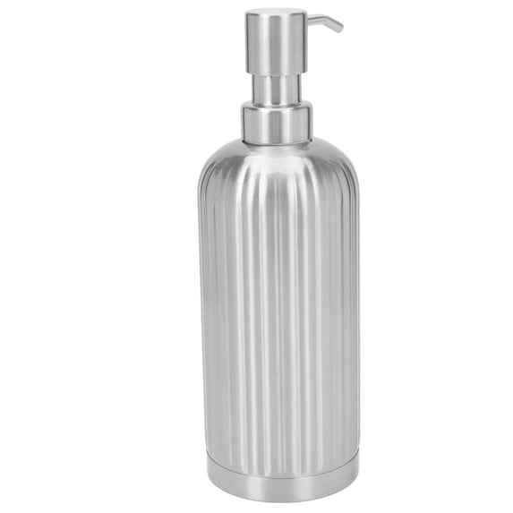 Nieyigj 304 Stainless Steel Soap Dispenser, Large Capacity Lotion Pump Bottle for Kitchen and Bathroom Sinks, Refillable Liquid Hand Soap Container Dish Dispenser Accessory, 7.9 oz / 223 g