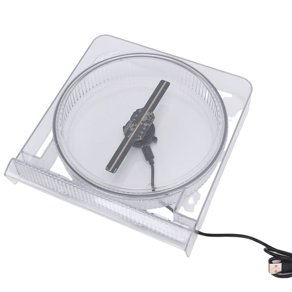 Nieyigj 3D Hologram Fan 5.5 Inch / 14 cm 2000x128 Resolution App Control Holographic Projector Advertising Display Fan with 128 LED Beads for Shop Party Bar