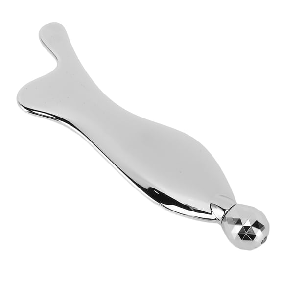 Nieyigj 3D Roller Fish Shape Gua Sha Massage Tool Alloy Unclogging Tendons Massager for Neck and Facial Muscle Relaxation Relieve Fatigue Scraping Board (5.9 inches / 15 cm)
