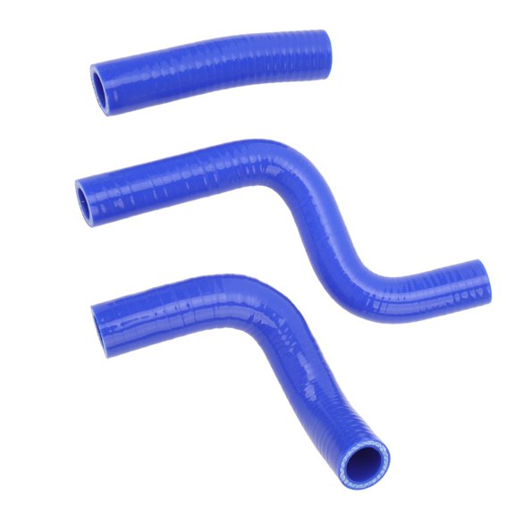 Nieyigj 3PCS Silicone Radiator Coolant Hose Pipe Kit for Kawasaki KX80 KX85 KX100 Motorcycle, Stable Connection, Leak Proof, Heat Resistant, Blue