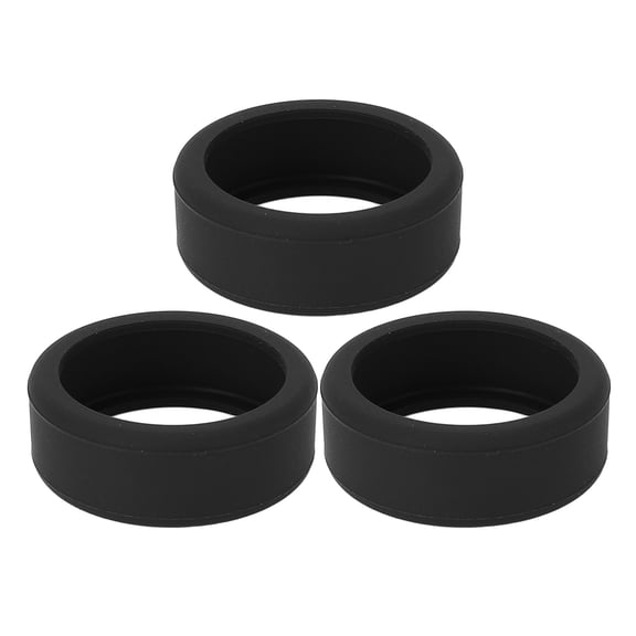 Nieyigj 3PCS Silicone Ring Covers for Smart Ring Scratch Resistant Skin Friendly Elastic Ring Protector Protective Sleeve Black M