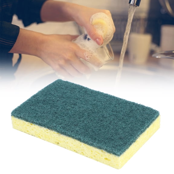 Nieyigj 3Pcs Non-Scratch Household Cleaning Sponges Water Absorbent Dishwashing Scrub Pads for Kitchen Pot Bowl Cleaning Cloth Multi Surface Eraser Pad 4.7 inches / 12 cm