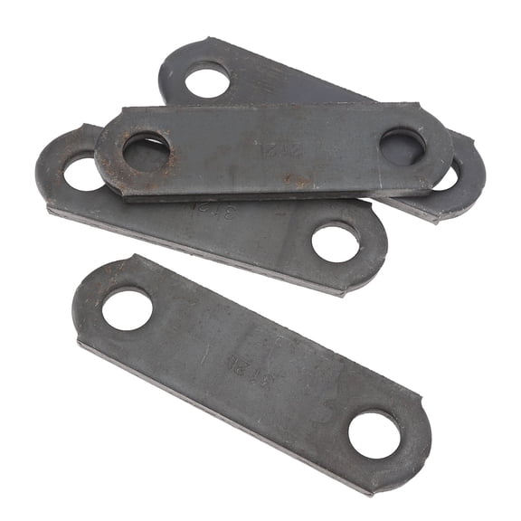 Nieyigj 4PCS Trailer Leaf Spring Shackle Strap Links 3 1/8in Length Heavy Duty Galvanized Steel Connectors for Double Eye Leaf Spring Suspension System