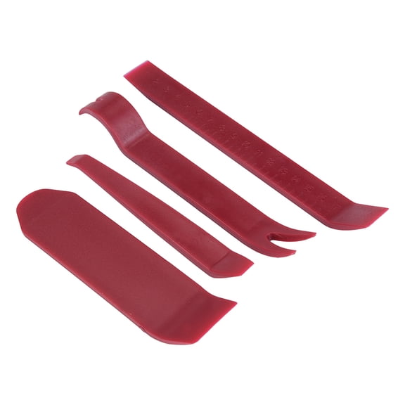Nieyigj 4Pcs Car Stereo Radio Pry Tools Kit Door Clip Panel Dashboard Hand Held Removal Install Tools Premium Plastic Auto Trim Installer Automotive Interior Scratch Resistant Audio Repair Set Purple