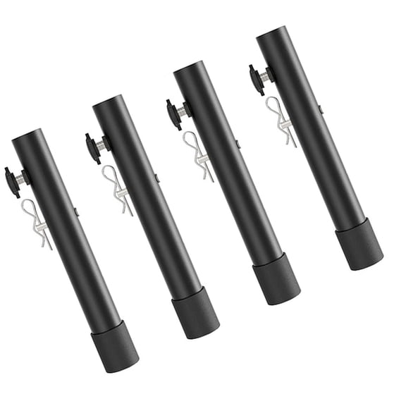 Nieyigj 4Pcs Folding Table Risers Extenders Stainless Steel Counter Height Leg Extensions Type B 7.8 inches / 20 cm Straight Or Bent Legs Heavy Duty Construction Hardware Included Desk Riser