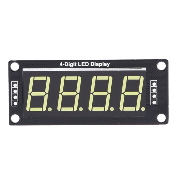 Nieyigj 4Pcs LED Segment Digital Display Module 4 Bits 7 Segments PCB Clock Module 0.56 Inch / 1.42 cm White