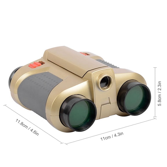 Nieyigj 4X30 Binoculars for Kids with Pop-up Light, Night Vision Toy Scope Telescope for Toddler Children Outdoor Exploration (4.6 x 4.3 x 2.3 inches / 11.8 x 11.0 x 5.8 cm)