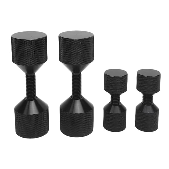 Nieyigj 4pcs M12 Flange Alignment Pins Set, Premium 1-1/8in Anodized 6061 Aluminum Two Hole Alignment Pin Tool for 1/2 to 14in 150LB Automotive Marine Pipe Flanges, Silver