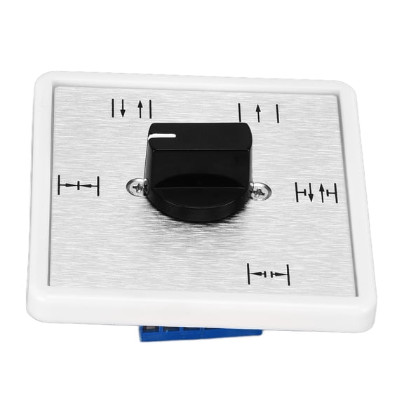 Nieyigj 5 Positions Universal Automatic Door Program Key Switch Rotary Changeover Switch, Household Supplies Electrical Hardware, Durable Aluminium 1.97 inches / 50mm Depth Mounting
