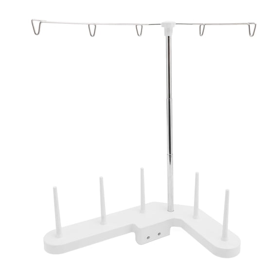 Nieyigj 5 Spools Thread Stand Adjustable Height Multifunctional Holder for Home Sewing Machine, 9.8 inches / 25 cm