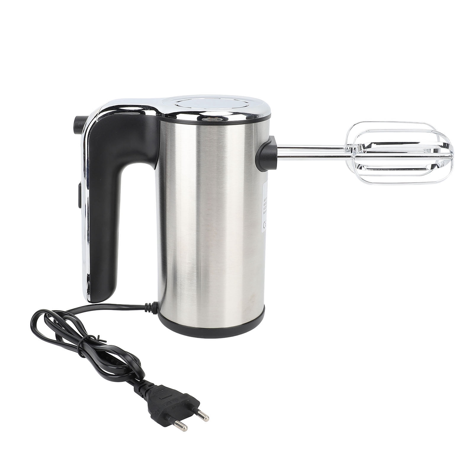 Nieyigj 500W Electric Hand Mixer, 5 Speed Stainless Steel Handheld Electric Mixer with Turbo, Includes 4 Dishwasher Safe Attachments for Whipping Cream & Blending Ingredients, 220V EU Plug