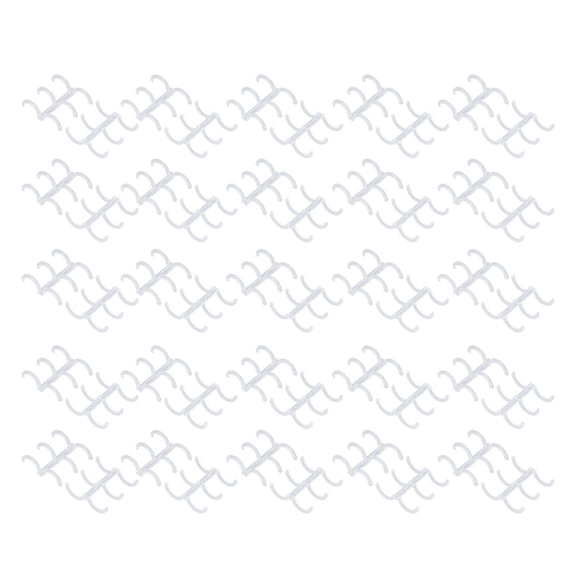 Nieyigj 50PCS Comb Binding Spines 16mm (0.63 in) 3 Rings PP Multifunctional Book Binder Spine for Reports, A4 B5 A5 Size Compatible, 120 Sheet Capacity, Transparent